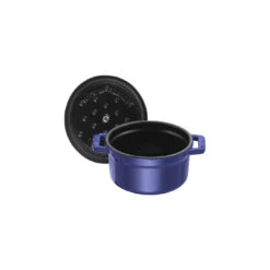 Staub Mini Cocotte 10 Cm, Redondo, Azul Oscuro, Hierro Fundido 10 Staub Mini Cocotte 10 Cm, Redondo, Azul Oscuro, Hierro Fundido -Staub Verkoop 40510 262 0 5