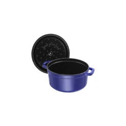 Staub Cocotte 26 Cm, Redondo, Azul Oscuro, Hierro Fundido -Staub Verkoop 40510 265 0 5 1