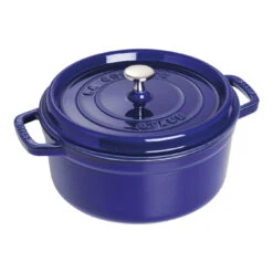 Staub Cocotte 26 Cm, Redondo, Azul Oscuro, Hierro Fundido