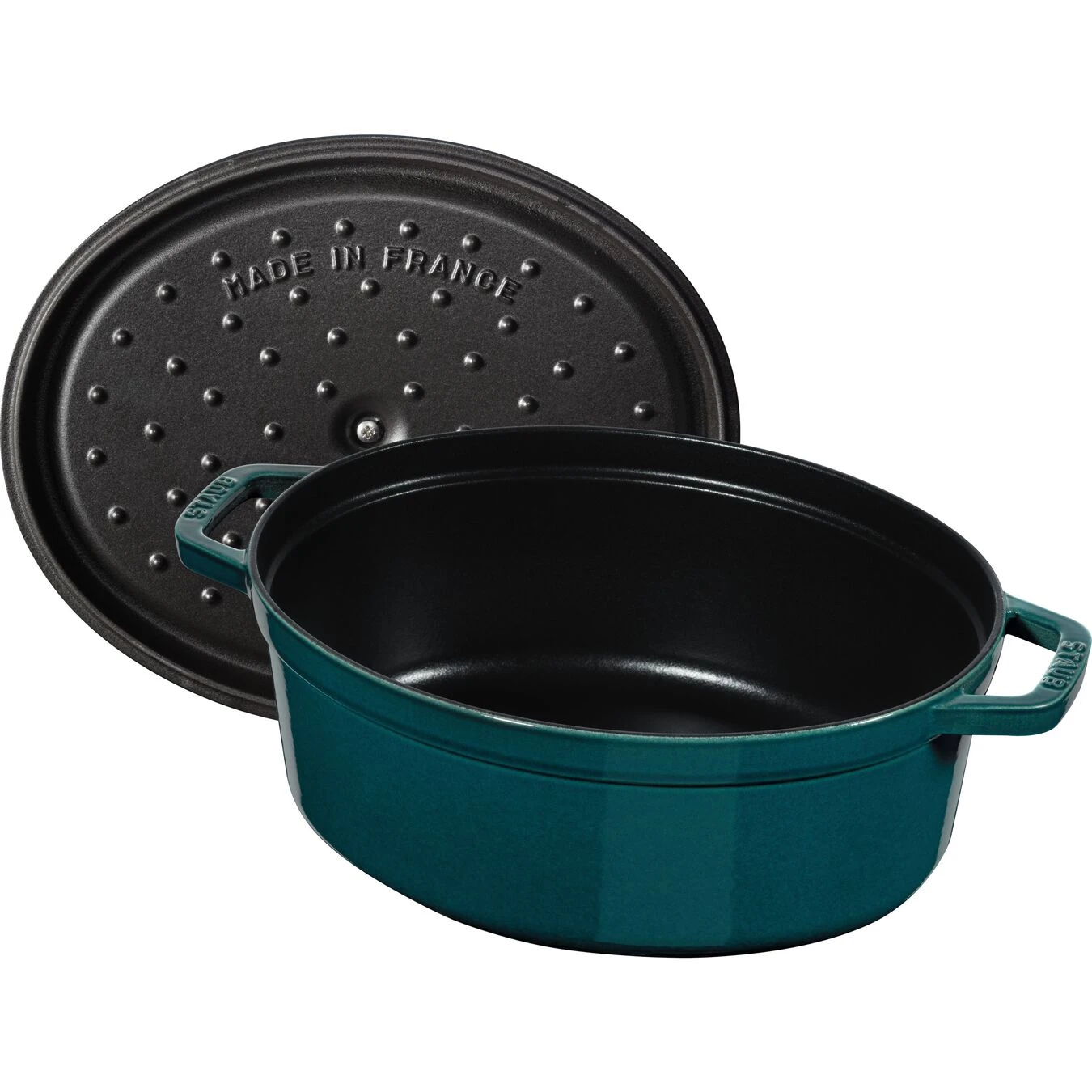 Staub Cocotte 31 Cm, Ovalado, Verde Azulado-turquesa, Hierro Fundido 5 Staub Cocotte 31 Cm, Ovalado, Verde Azulado-turquesa, Hierro Fundido - Imagen 3