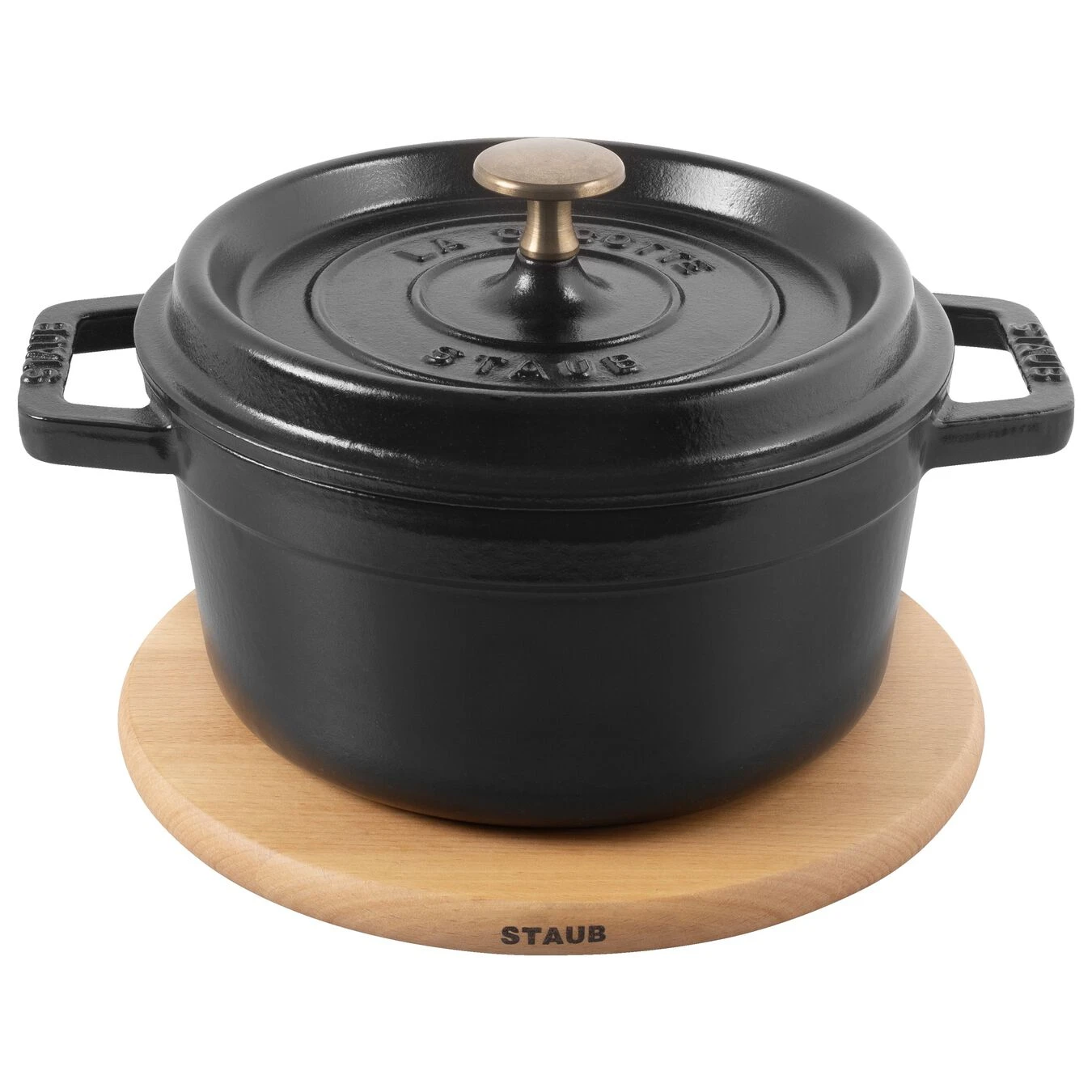 Staub Salvamanteles Magnético 16 Cm, Redondo, Haya, Marrón 4 Staub Salvamanteles Magnético 16 Cm, Redondo, Haya, Marrón - Imagen 2