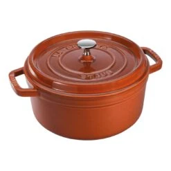 Staub Cocotte 24 Cm, Redondo, Canela, Hierro Fundido