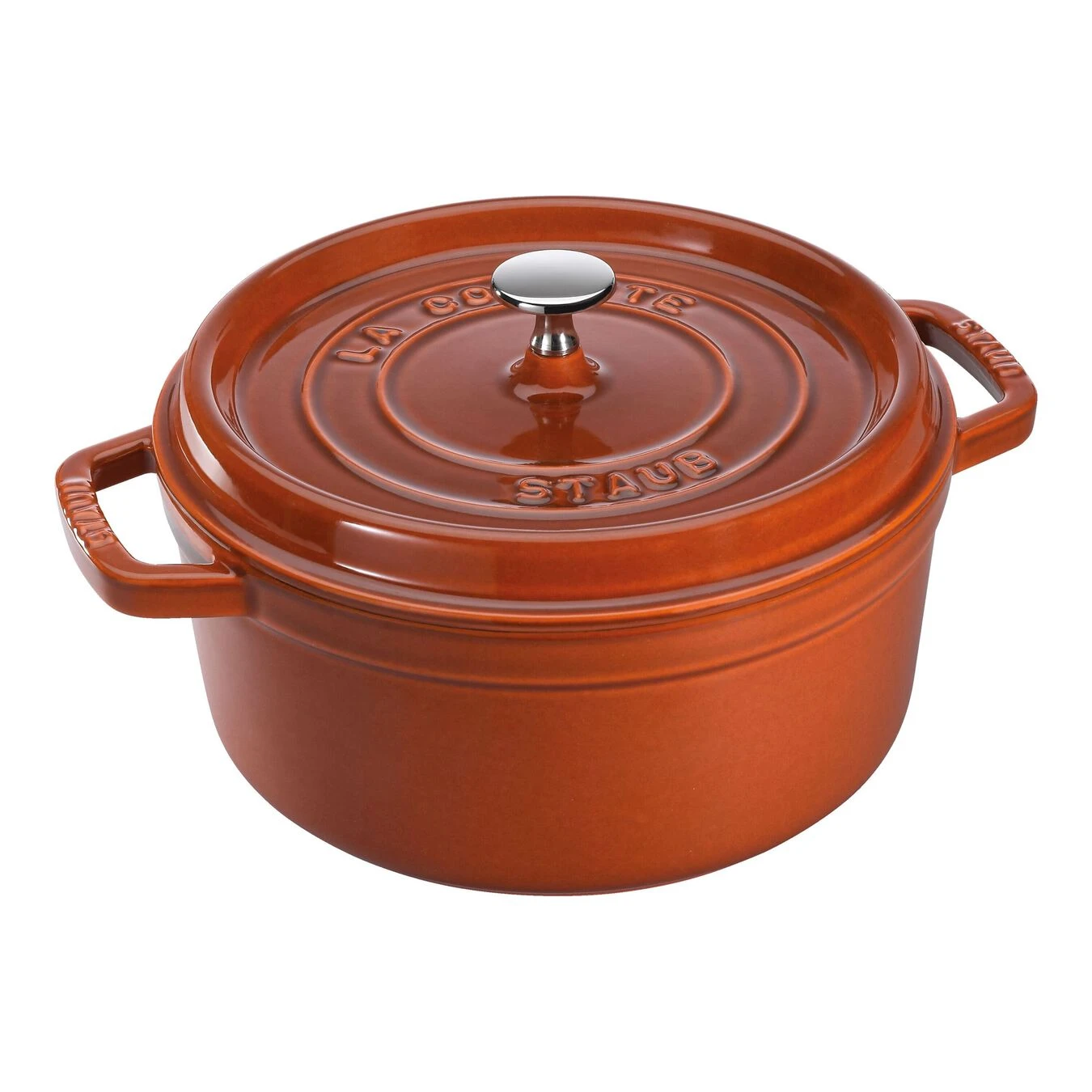 Staub Cocotte 28 Cm, Redondo, Canela, Hierro Fundido 3 Staub Cocotte 28 Cm, Redondo, Canela, Hierro Fundido