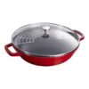 Staub Wok Con Tapa De Cristal 30 Cm, Hierro Fundido, Cereza 2 Staub Wok Con Tapa De Cristal 30 Cm, Hierro Fundido, Cereza -Staub Verkoop 40511 345 0 3
