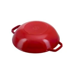 Staub Wok Con Tapa De Cristal 30 Cm, Hierro Fundido, Cereza -Staub Verkoop 40511 345 0 4