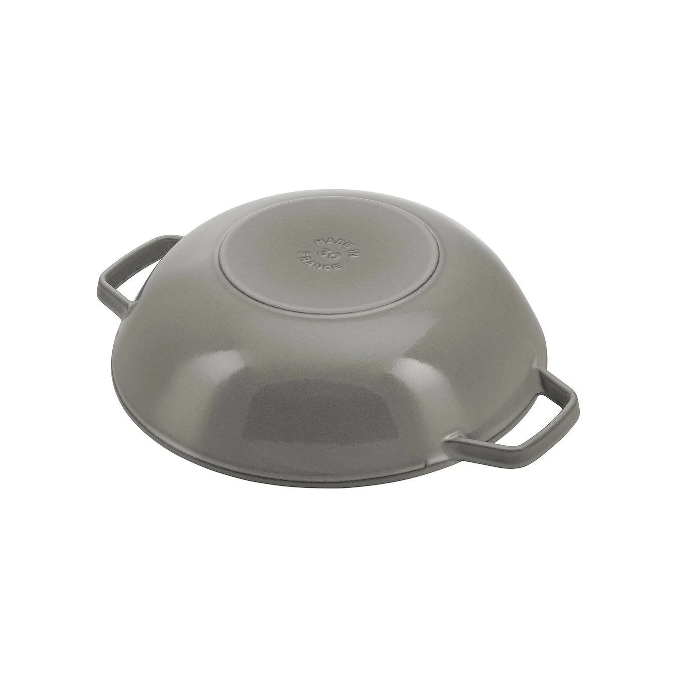 Staub Wok Con Tapa De Cristal 30 Cm, Hierro Fundido, Gris Grafito 4 Staub Wok Con Tapa De Cristal 30 Cm, Hierro Fundido, Gris Grafito - Imagen 2