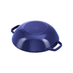 Staub Wok Con Tapa De Cristal 30 Cm, Hierro Fundido, Azul Oscuro -Staub Verkoop 40511 467 0 5