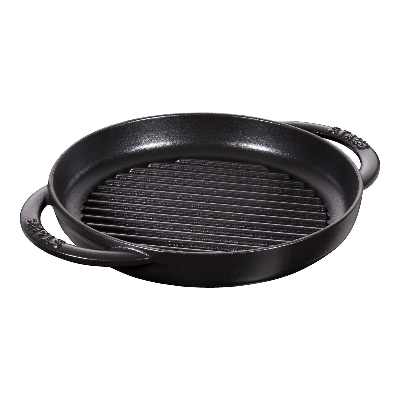 Staub Plancha 23 Cm, Redondo, Negro, Hierro Fundido 3 Staub Plancha 23 Cm, Redondo, Negro, Hierro Fundido