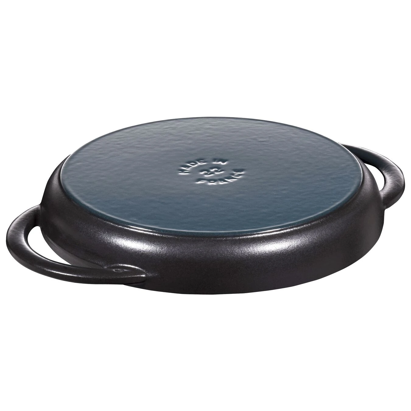 Staub Plancha 23 Cm, Redondo, Negro, Hierro Fundido 4 Staub Plancha 23 Cm, Redondo, Negro, Hierro Fundido - Imagen 2
