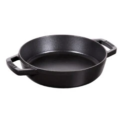 Staub Sartén Con 2 Asas 20 Cm, Hierro Fundido, Negro