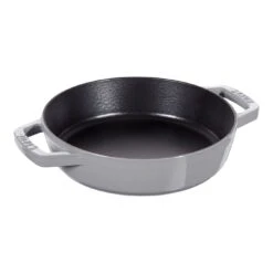 Staub Sartén Con 2 Asas 20 Cm, Hierro Fundido, Gris Grafito