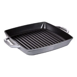 Staub Grill 28 X 28 Cm, Hierro Fundido, Gris Grafito