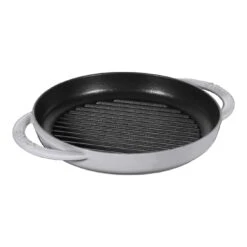 Staub Plancha 23 Cm, Redondo, Gris Grafito, Hierro Fundido