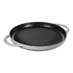 Staub Plancha 30 Cm, Redondo, Gris Grafito, Hierro Fundido