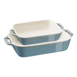 Staub Set De Bandejas De Horno M/L 2-pzs, Turquesa Antiguo