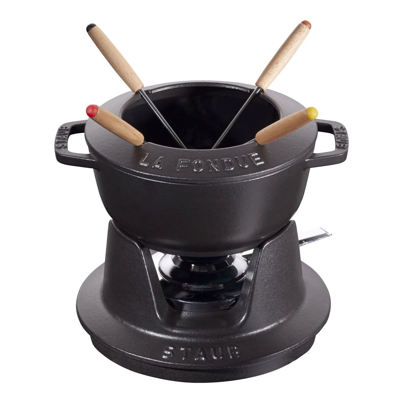 Staub Juego De Fondue 16 Cm, Negro 3 Staub Juego De Fondue 16 Cm, Negro