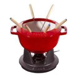 Staub Juego De Fondue 20 Cm, Cereza