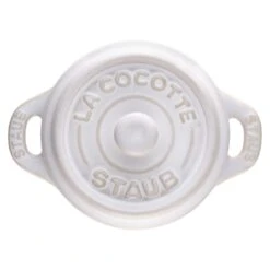 Staub Mini Cocotte 10 Cm, Redondo, Blanco Marfil, Cerámica 12 Staub Mini Cocotte 10 Cm, Redondo, Blanco Marfil, Cerámica -Staub Verkoop 40511 997 0 1