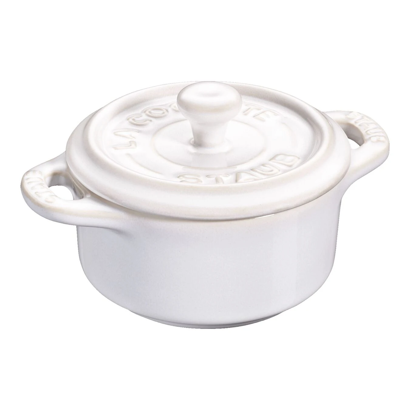 Staub Mini Cocotte 10 Cm, Redondo, Blanco Marfil, Cerámica 3 Staub Mini Cocotte 10 Cm, Redondo, Blanco Marfil, Cerámica