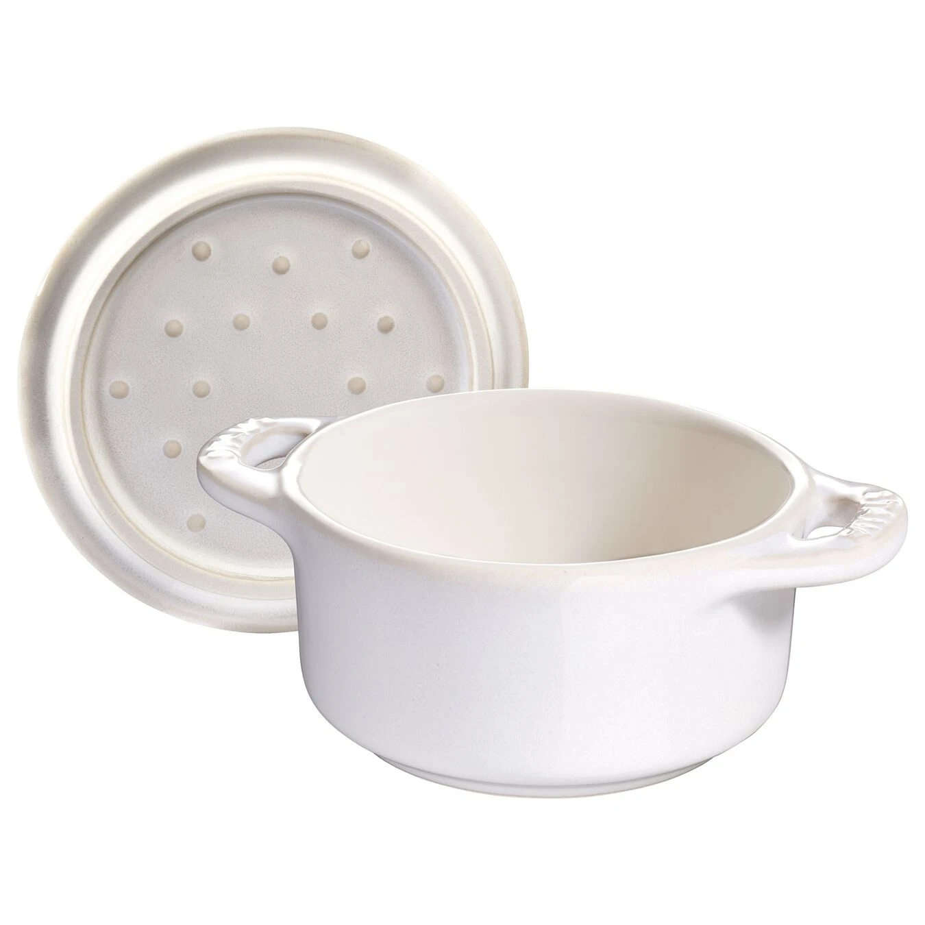 Staub Mini Cocotte 10 Cm, Redondo, Blanco Marfil, Cerámica 6 Staub Mini Cocotte 10 Cm, Redondo, Blanco Marfil, Cerámica - Imagen 4
