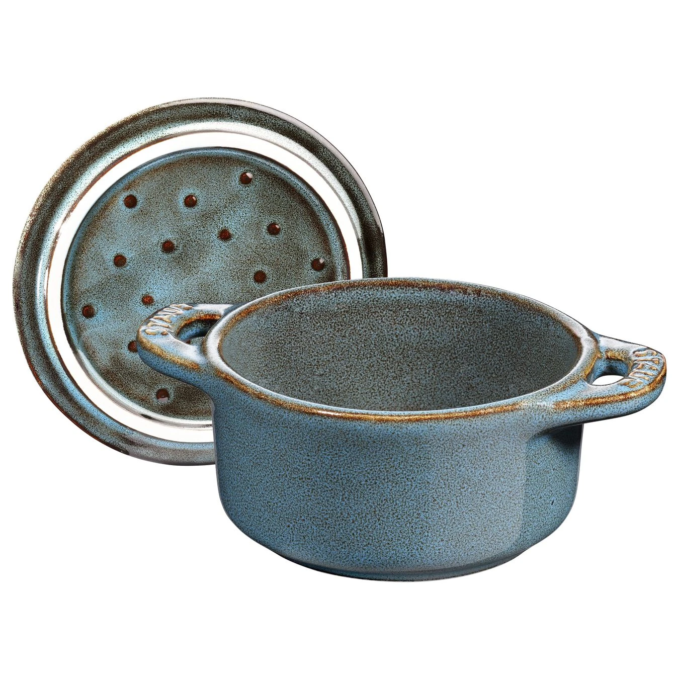 Staub Mini Cocotte 10 Cm, Redondo, Turquesa Antiguo, Cerámica 4 Staub Mini Cocotte 10 Cm, Redondo, Turquesa Antiguo, Cerámica - Imagen 2