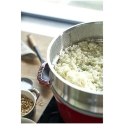 Staub Cocotte Con Vaporera 26 Cm, Redondo, Cereza, Hierro Fundido -Staub Verkoop 424418883