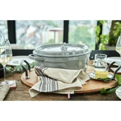 Staub Cocotte 37 Cm, Ovalado, Gris Grafito, Hierro Fundido 12 Staub Cocotte 37 Cm, Ovalado, Gris Grafito, Hierro Fundido -Staub Verkoop 424419007