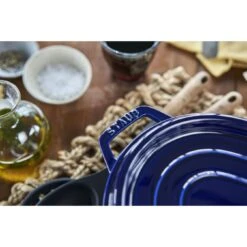 Staub Cocotte 33 Cm, Ovalado, Azul Oscuro, Hierro Fundido 12 Staub Cocotte 33 Cm, Ovalado, Azul Oscuro, Hierro Fundido -Staub Verkoop 424419733