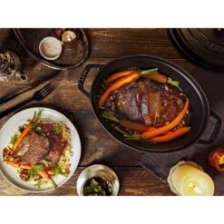 Staub Cocotte 33 Cm, Ovalado, Negro, Hierro Fundido 13 Staub Cocotte 33 Cm, Ovalado, Negro, Hierro Fundido -Staub Verkoop 424423885