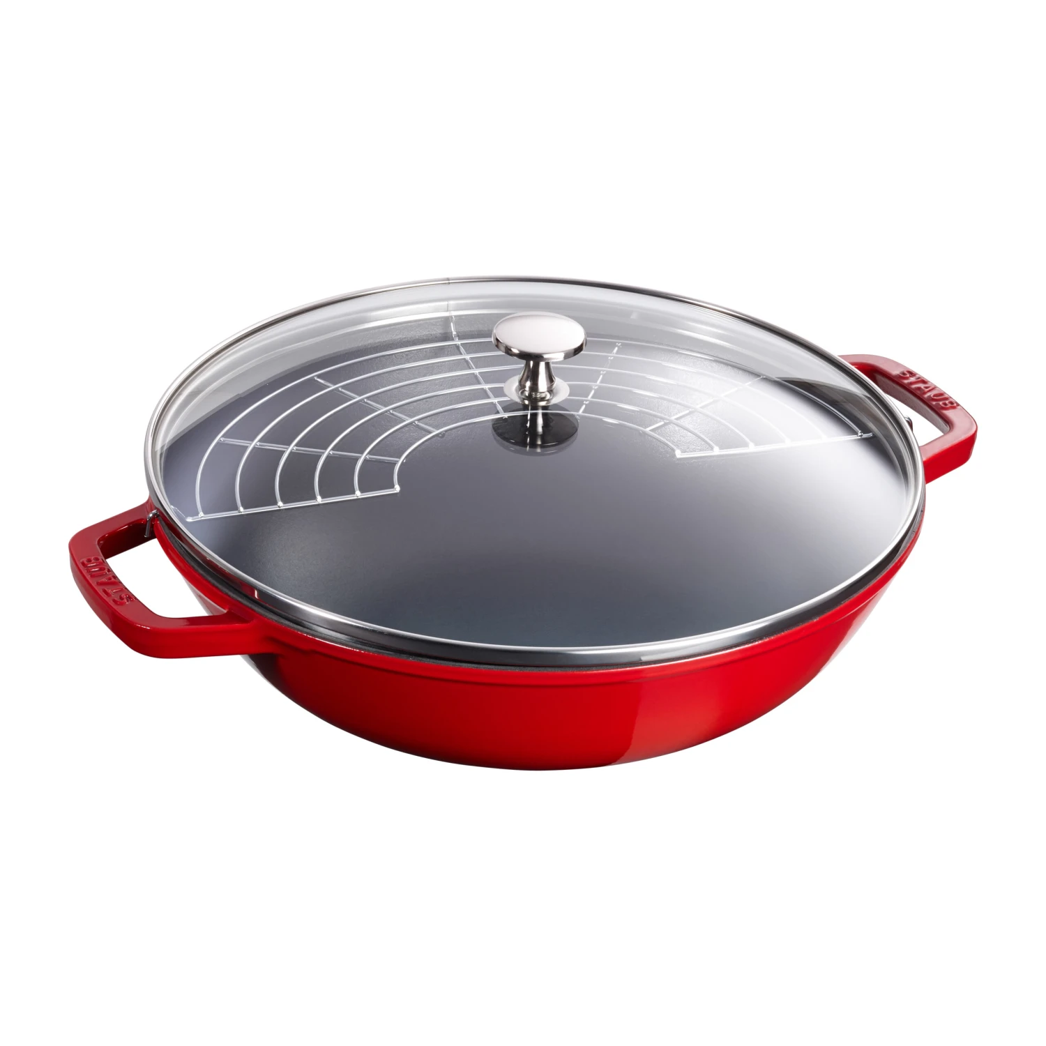 Staub Wok Con Tapa De Cristal Ø30 Cm 4,4 L 3 Staub Wok Con Tapa De Cristal Ø30 Cm 4,4 L