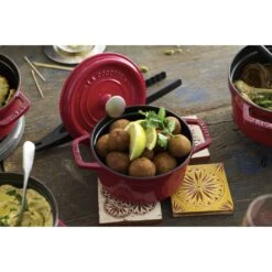 Staub Cocotte 22 Cm, Redondo, Cereza, Hierro Fundido -Staub Verkoop 750032472