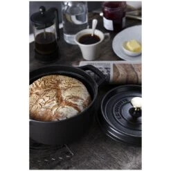 Staub Cocotte 22 Cm, Redondo, Negro, Hierro Fundido -Staub Verkoop 750033064