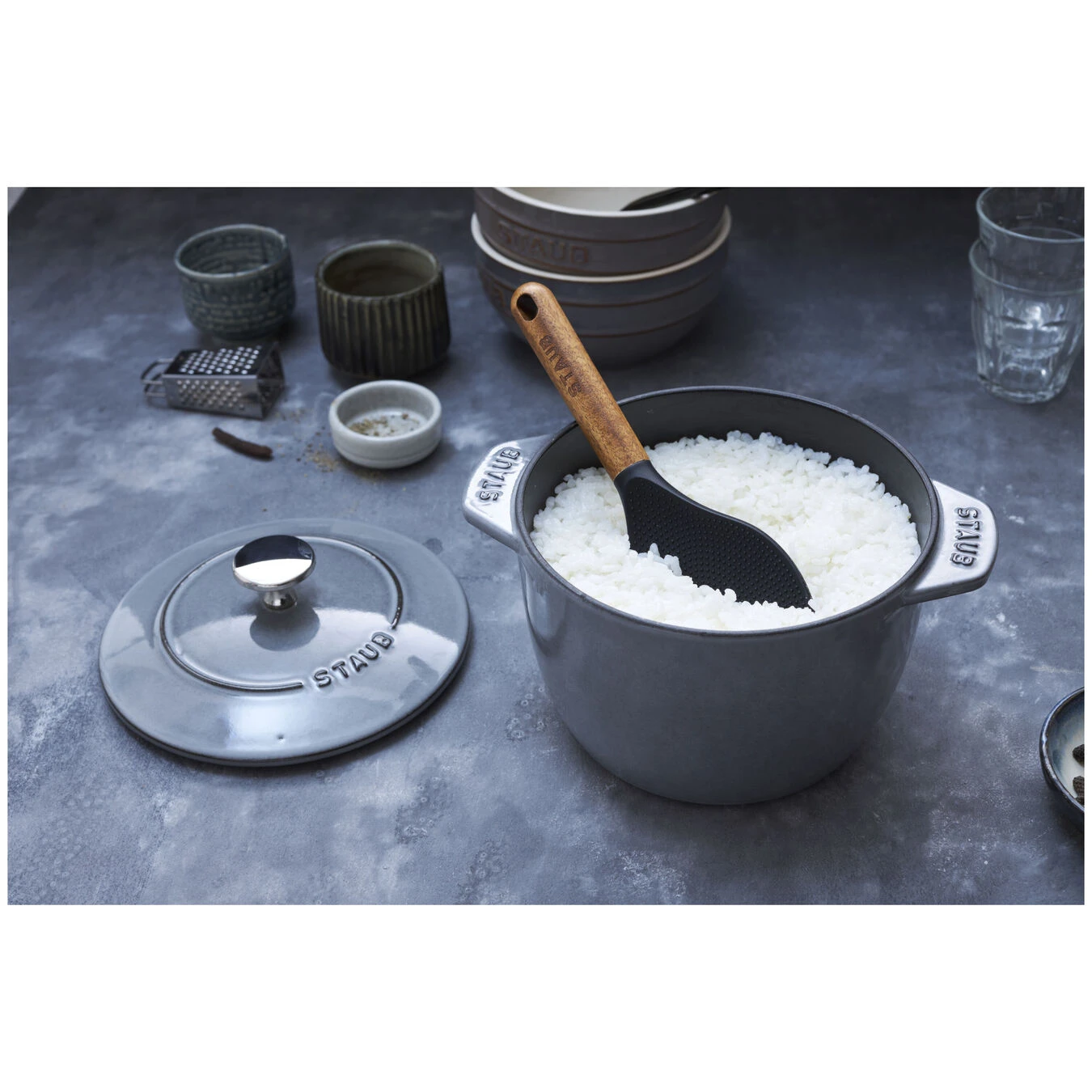 Staub Cuchara Para Arroz 22 Cm, Silicona 6 Staub Cuchara Para Arroz 22 Cm, Silicona - Imagen 4