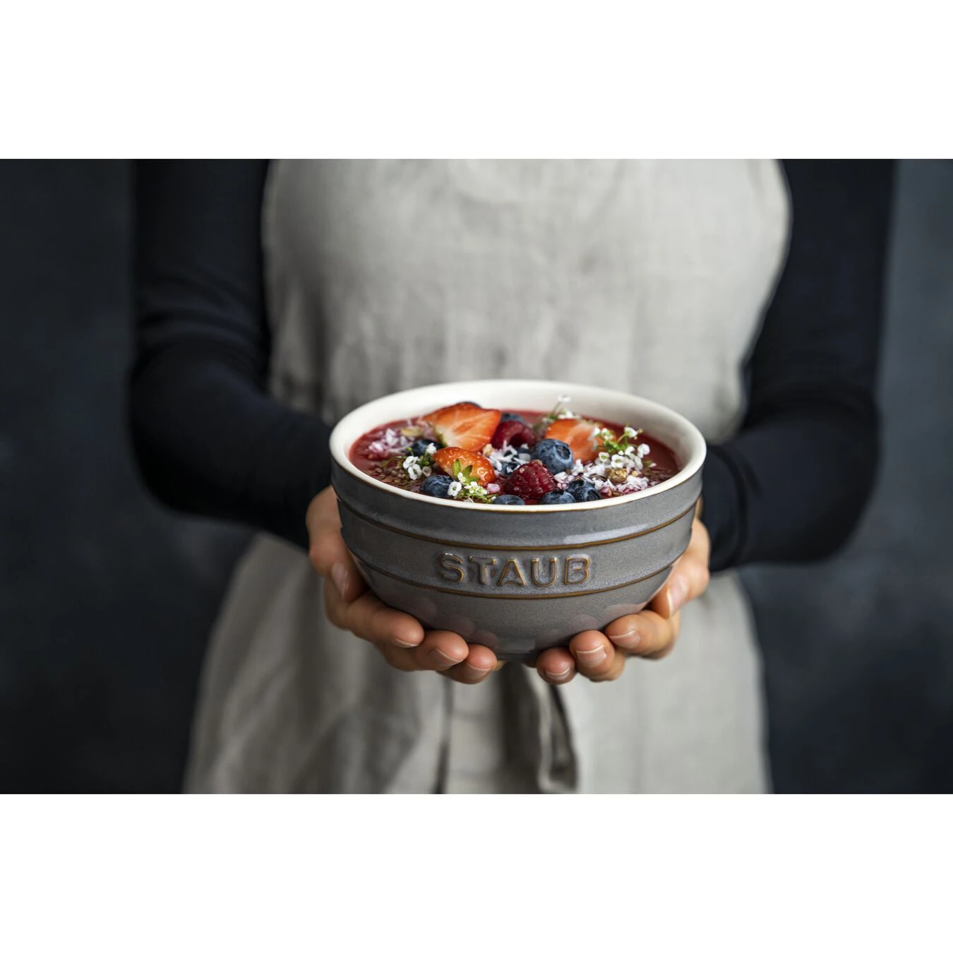 Staub Cuenco 14 Cm, Cerámica, Gris Antiguo 5 Staub Cuenco 14 Cm, Cerámica, Gris Antiguo - Imagen 3