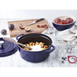 Staub Cocotte 26 Cm, Redondo, Azul Oscuro, Hierro Fundido -Staub Verkoop 750036210