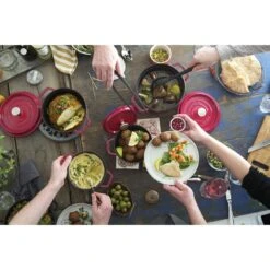 Staub Cocotte 22 Cm, Redondo, Cereza, Hierro Fundido -Staub Verkoop 750036246