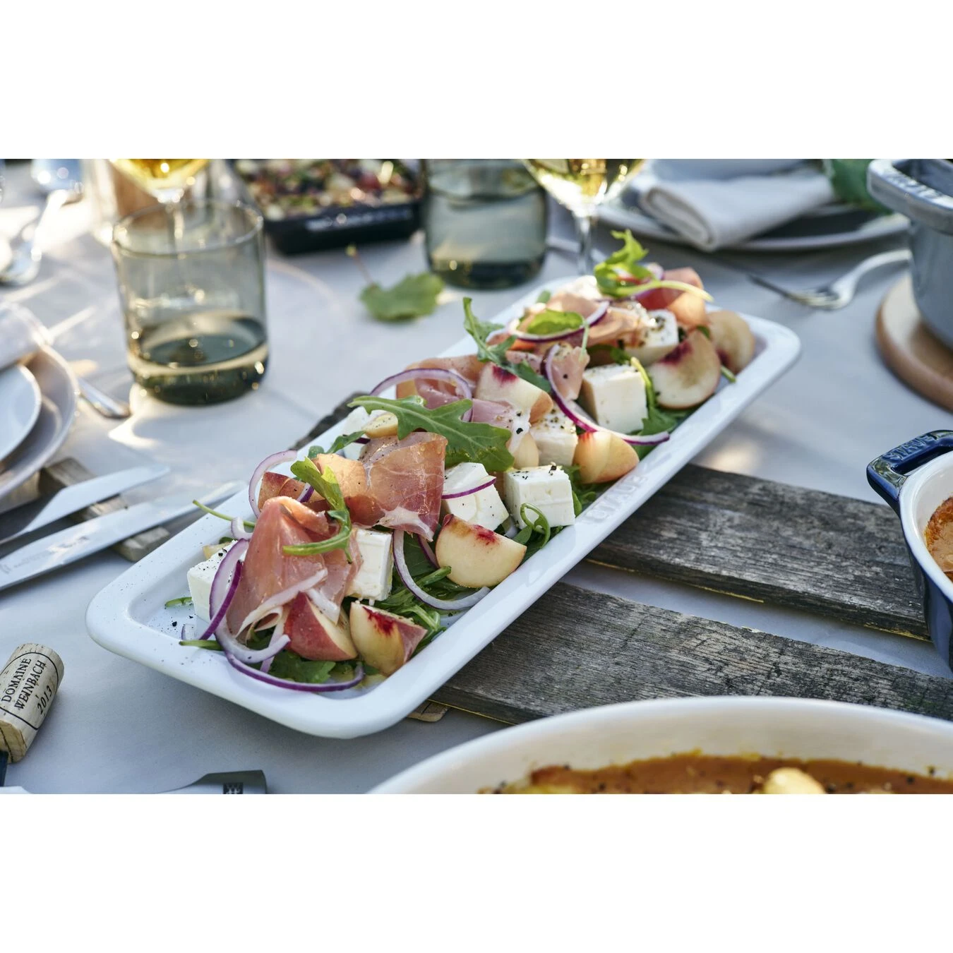 Staub Fuente De Servir 36 Cm X 14 Cm, Cerámica, Blanco Puro 4 Staub Fuente De Servir 36 Cm X 14 Cm, Cerámica, Blanco Puro - Imagen 2