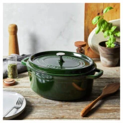 Staub Cocotte 31 Cm, Ovalado, Albahaca, Hierro Fundido 11 Staub Cocotte 31 Cm, Ovalado, Albahaca, Hierro Fundido -Staub Verkoop 750058438