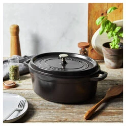 Staub Cocotte 31 Cm, Ovalado, Negro, Hierro Fundido 13 Staub Cocotte 31 Cm, Ovalado, Negro, Hierro Fundido -Staub Verkoop 750058440