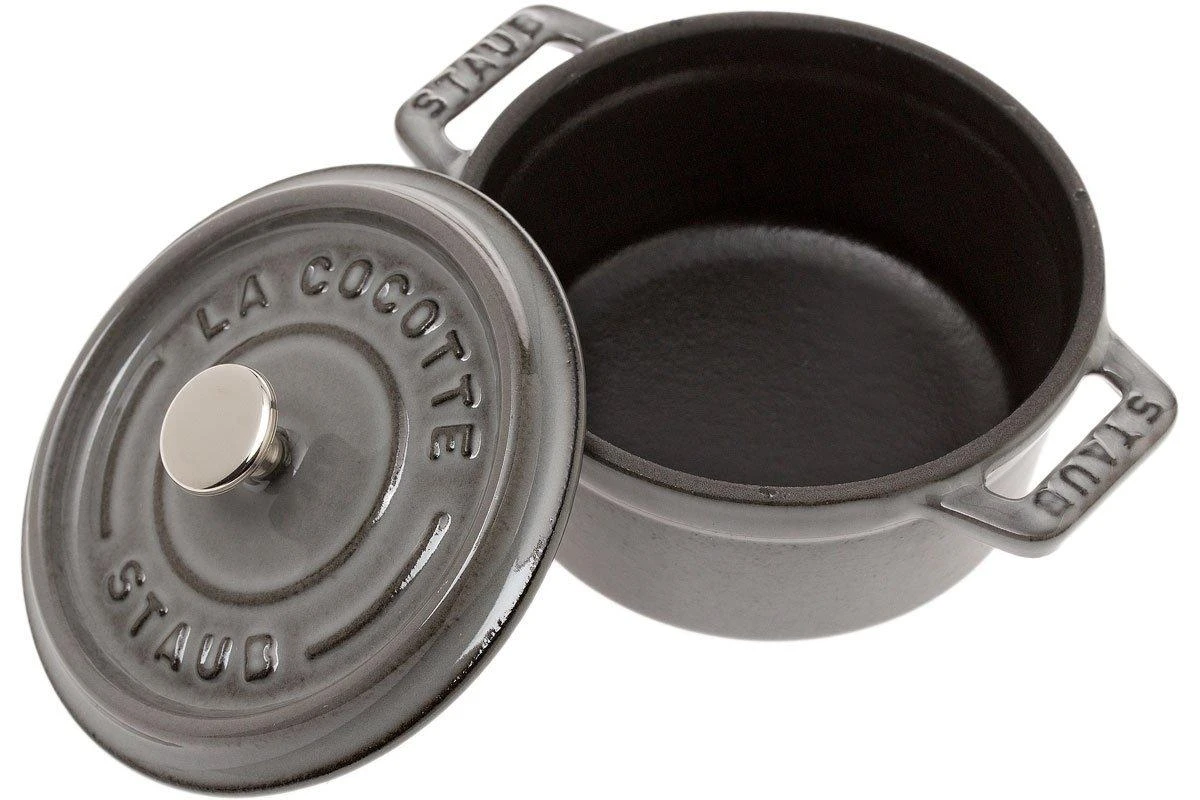 Staub Mini Cocotte - Cocotte 10cm, 0,25L, Gris 3 Staub Mini Cocotte - Cocotte 10cm, 0,25L, Gris - Imagen 2