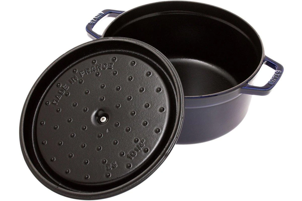 Staub Cocotte- Cocotte 26cm, 5,2L, Azul Con Bandeja De Vapor 5 Staub Cocotte- Cocotte 26cm, 5,2L, Azul Con Bandeja De Vapor - Imagen 3
