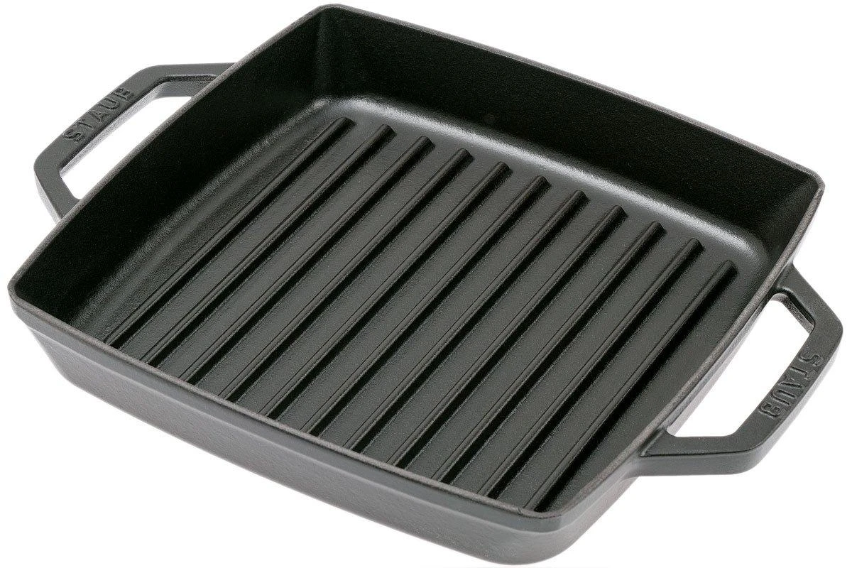 Staub Parrilla 23cm Rectangular, Negro 3 Staub Parrilla 23cm Rectangular, Negro