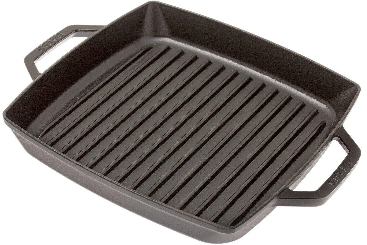 Staub Parrilla 28cm Rectangular, Negro 3 Staub Parrilla 28cm Rectangular, Negro