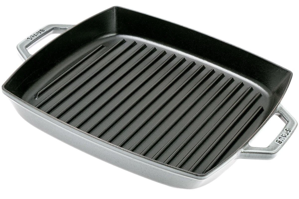 Staub Parrilla 33cm Rectangular, Gris 3 Staub Parrilla 33cm Rectangular, Gris