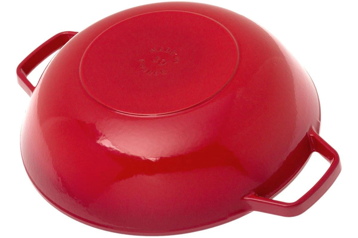 Staub Sartén Wok Pequeño 30 Cm, 4,4L, Rojo 4 Staub Sartén Wok Pequeño 30 Cm, 4,4L, Rojo - Imagen 2