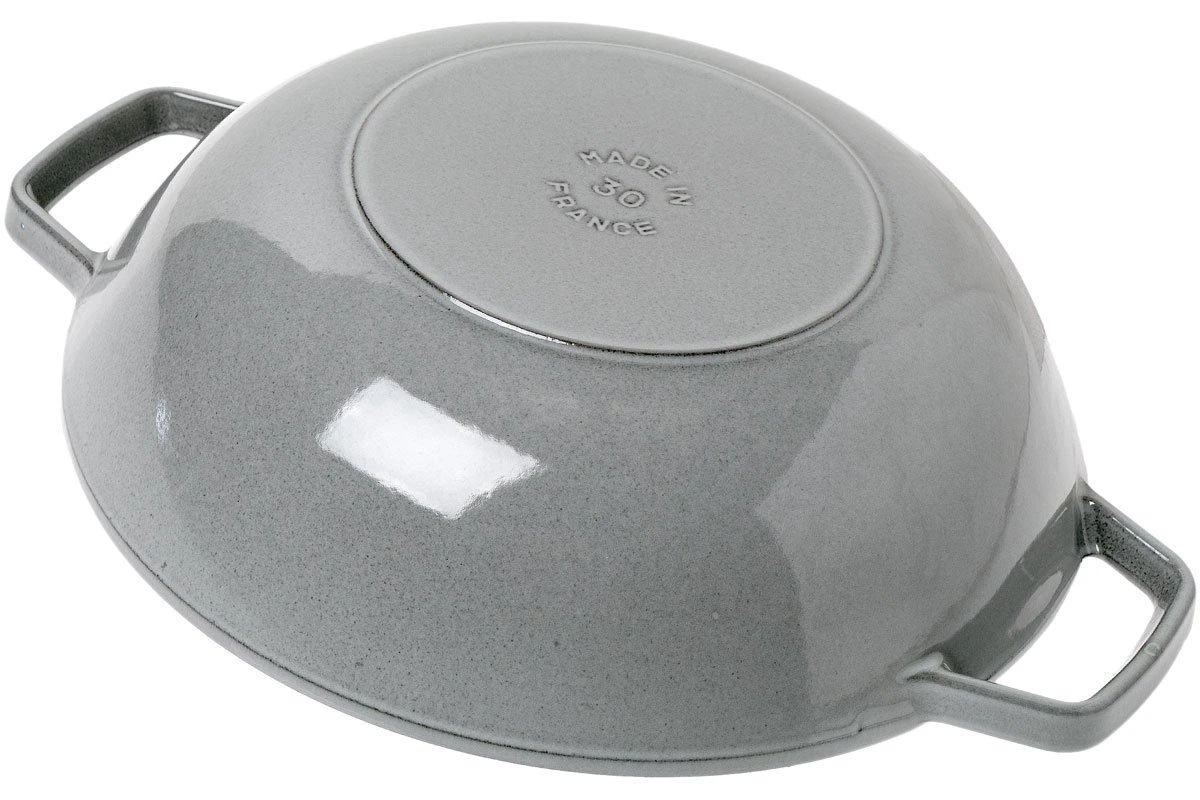 Staub Sartén Wok Pequeño 30 Cm, 4,4L, Gris 5 Staub Sartén Wok Pequeño 30 Cm, 4,4L, Gris - Imagen 3