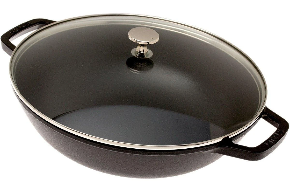Staub Sartén Wok Pequeño 30 Cm, 4,4L, Negro