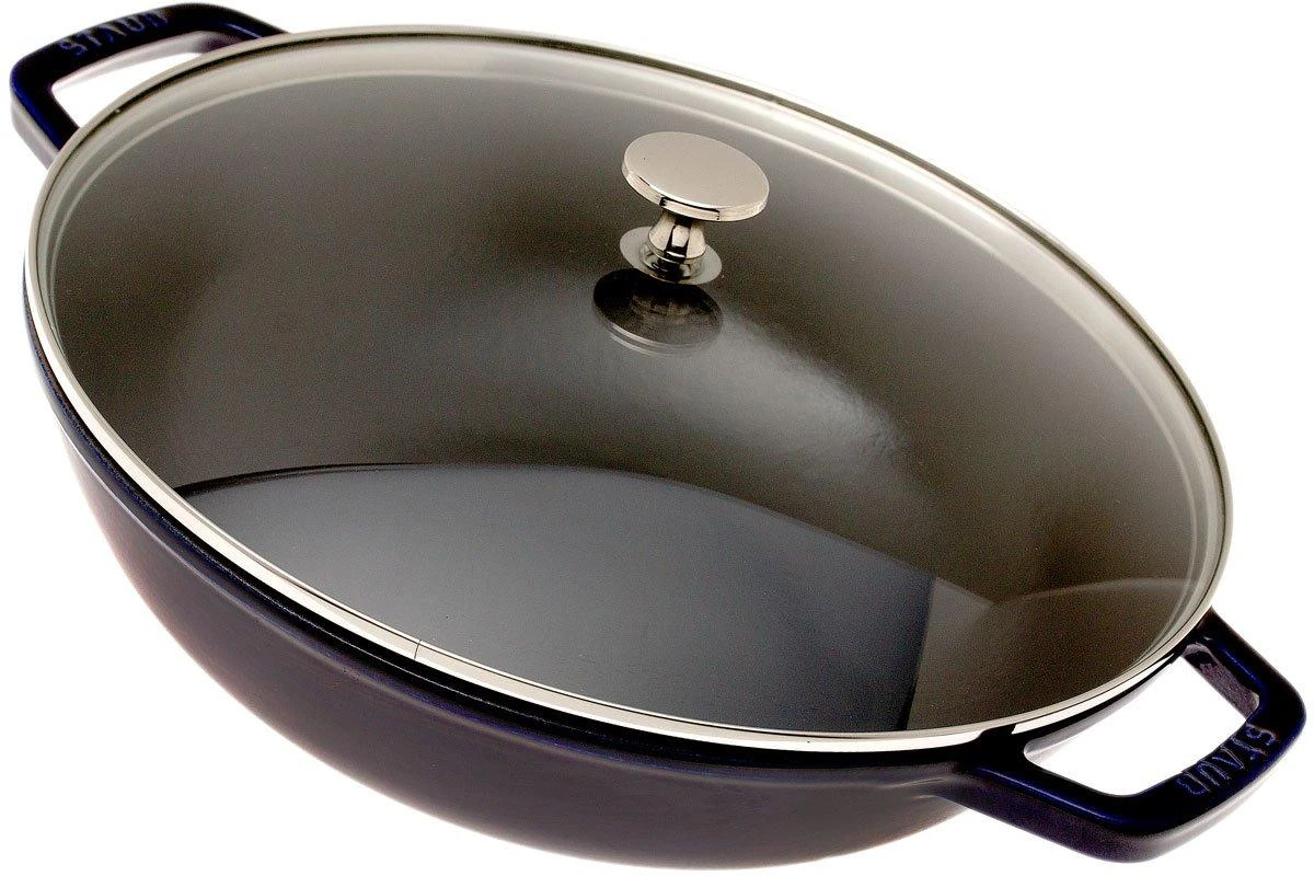 Staub Sartén Wok Pequeño 30 Cm, 4,4L, Azul 3 Staub Sartén Wok Pequeño 30 Cm, 4,4L, Azul